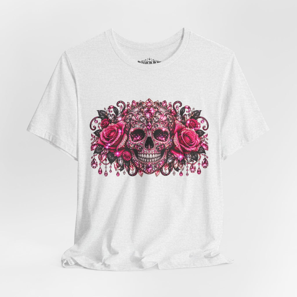 Sugar Skull Roses Gothic T-Shirt