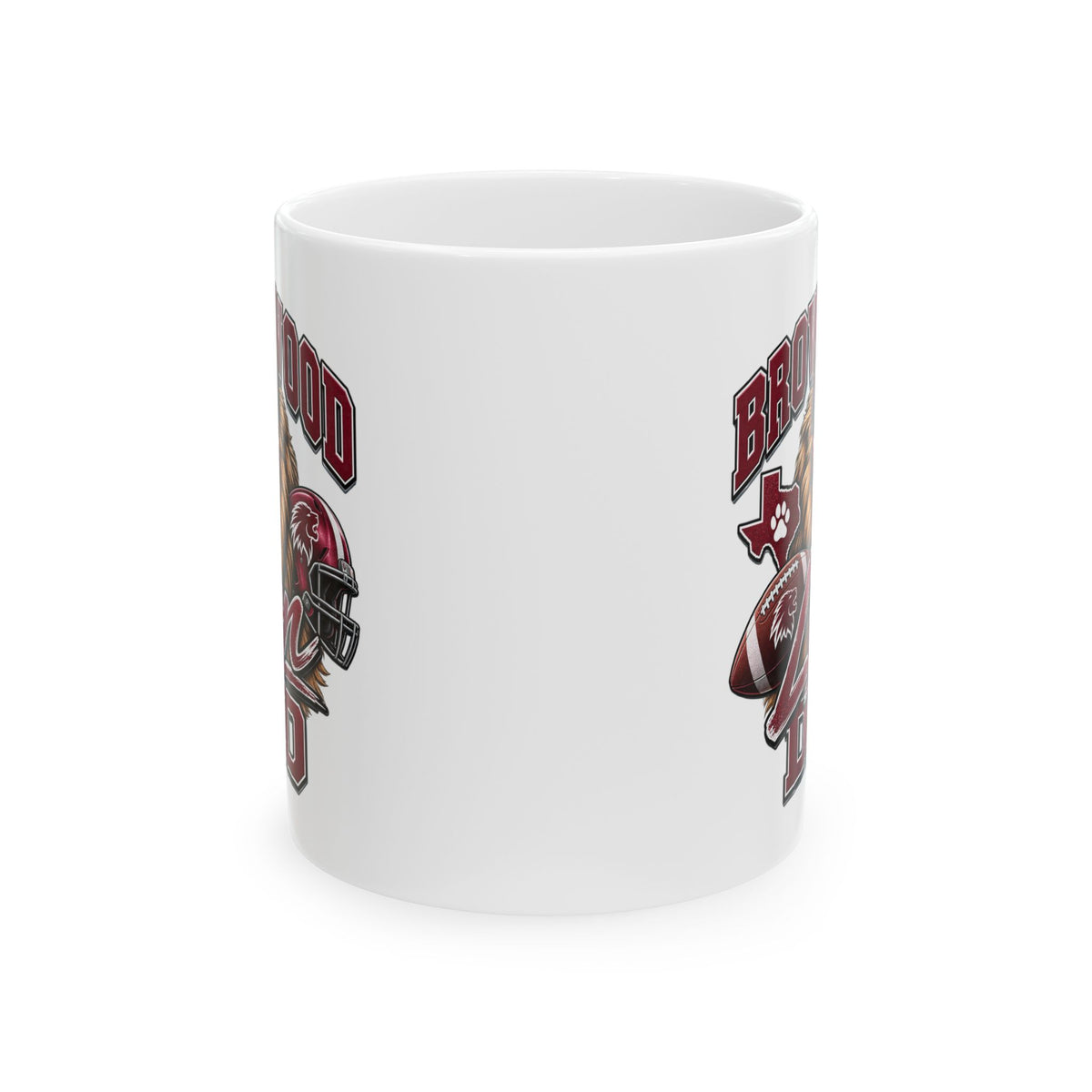 Brownwood Lion Dad Ceramic Mug – Team Logo Coffee Cup (11oz & 15oz)