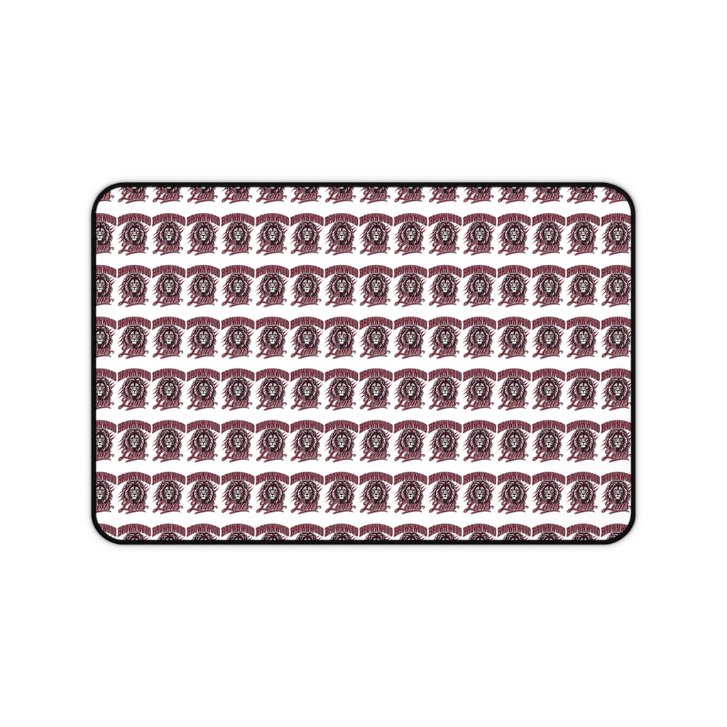 Vintage Typewriter Pattern Desk Mat — Retro Office Mouse Pad