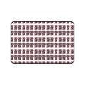 Vintage Typewriter Pattern Desk Mat — Retro Office Mouse Pad