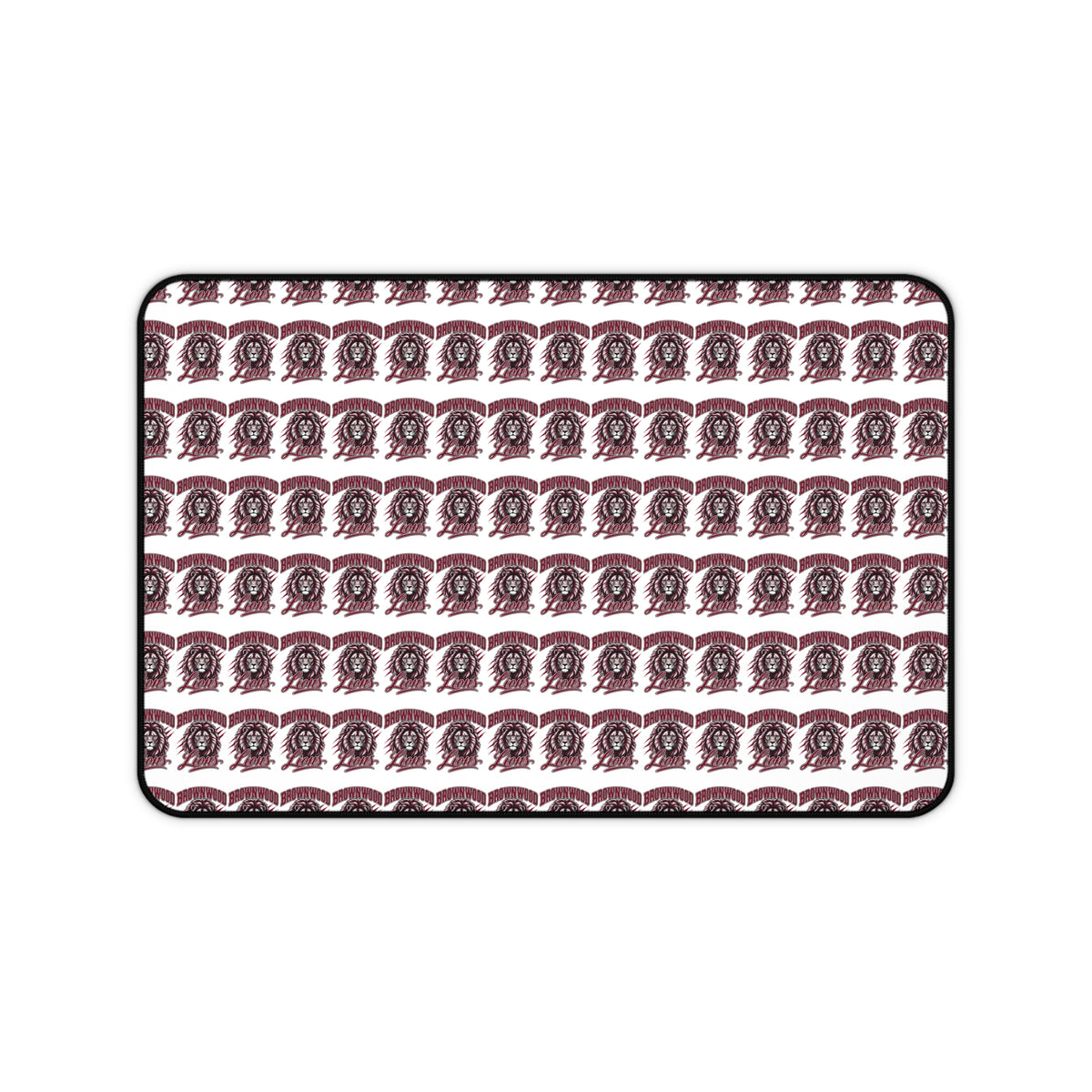 Vintage Typewriter Pattern Desk Mat — Retro Office Mouse Pad