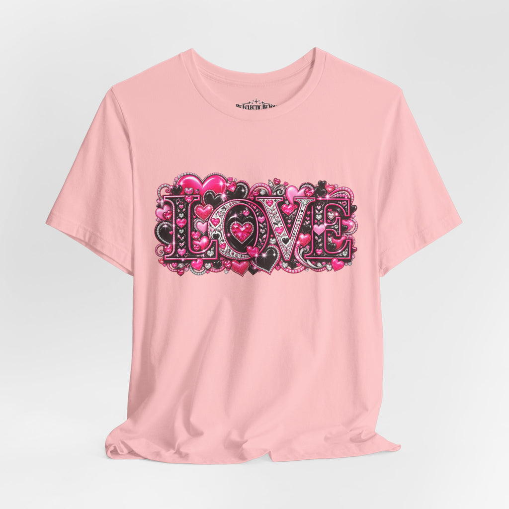 Love Graphic T-Shirt – Romantic Pink Valentine’s Day Tee