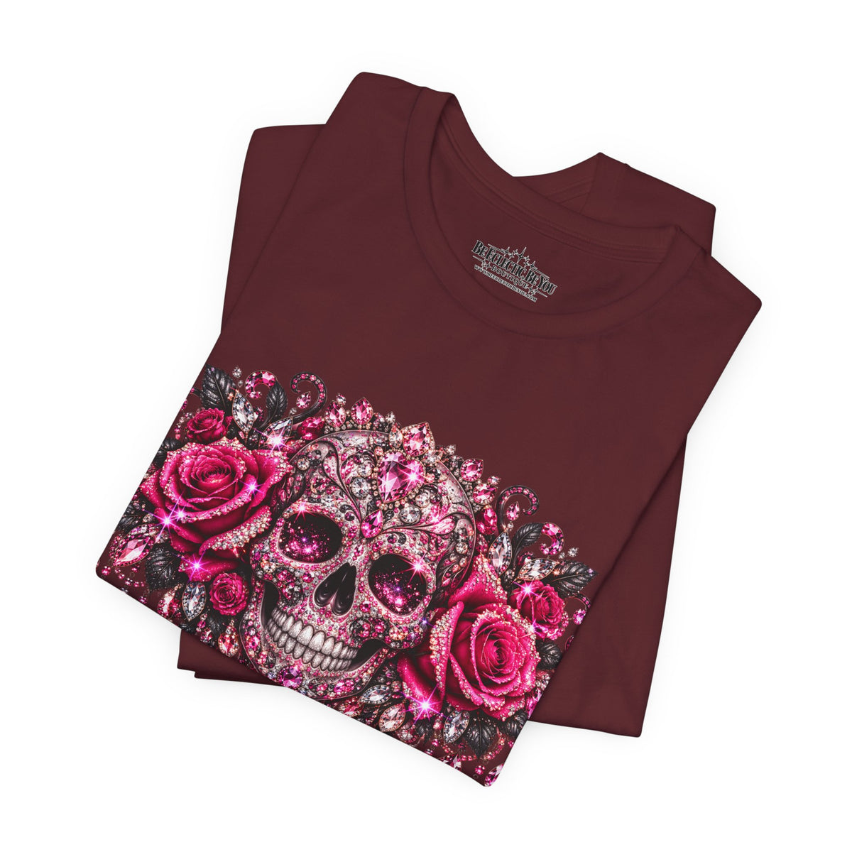 Sugar Skull Roses Gothic T-Shirt