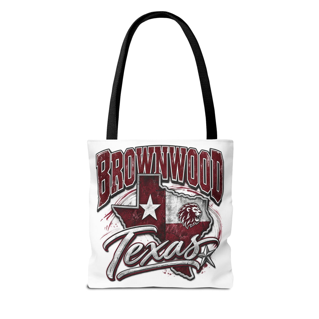 Brownwood Texas Tote Bag – Vintage State Pride AOP Canvas Tote