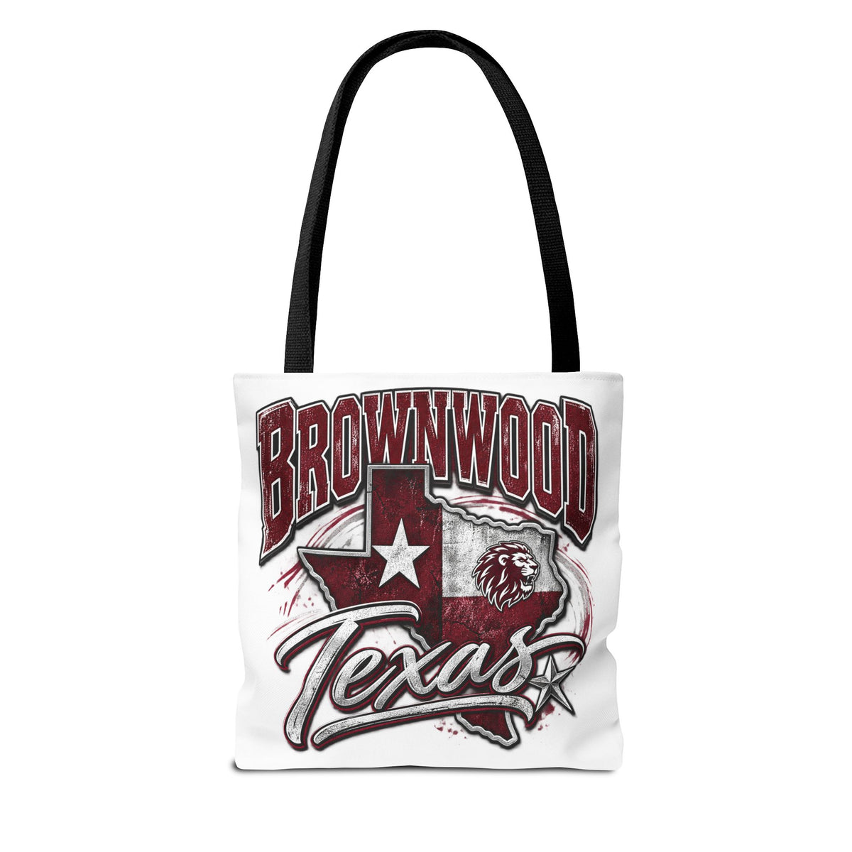 Brownwood Texas Tote Bag – Vintage State Pride AOP Canvas Tote