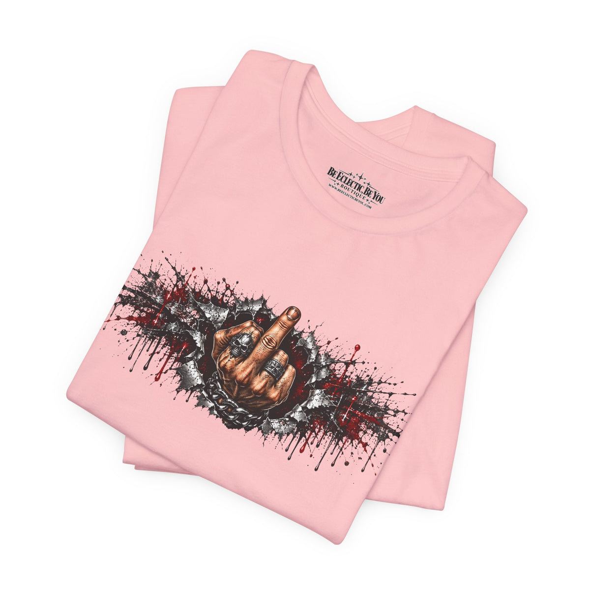 Rock On Hand Gesture Graphic T-Shirt