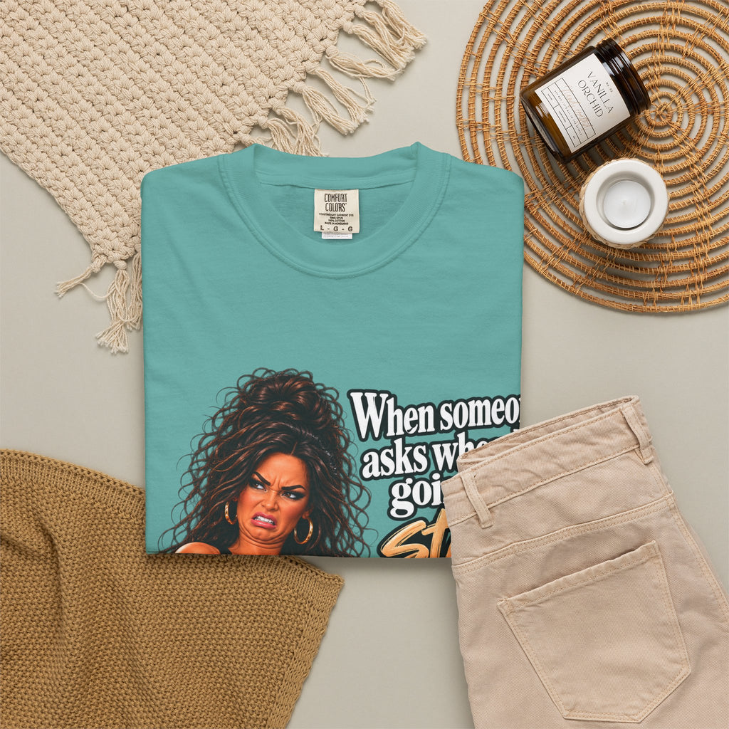 Graphic T-Shirt — "When someone asks when I’m going to start dating again" Retro Diva Tee