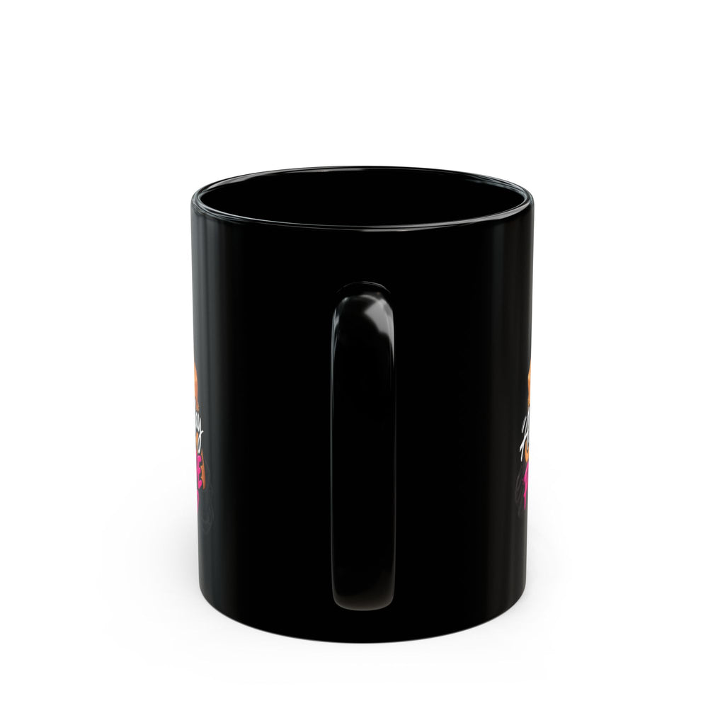 Black Mug — "Always Start Your Day With a Positive Attitude (Me by 8am)"