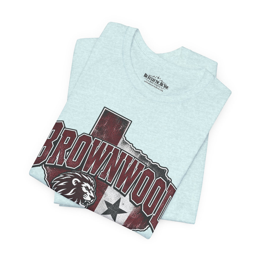 Brownwood Texas Lion Star Graphic T-Shirt