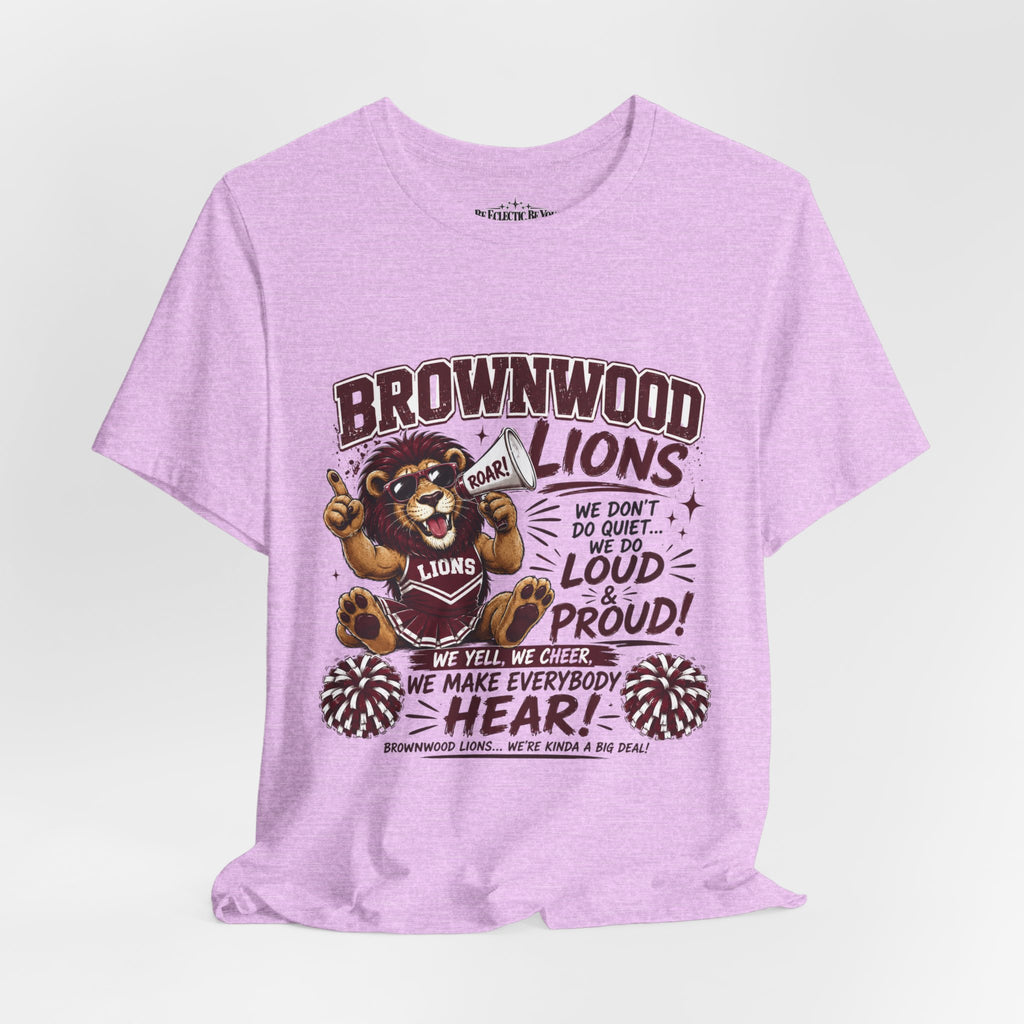 Brownwood Lions Team Spirit Cheer Jersey Tee