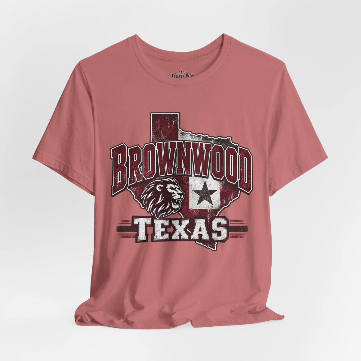 Brownwood Texas Lion Star Graphic T-Shirt