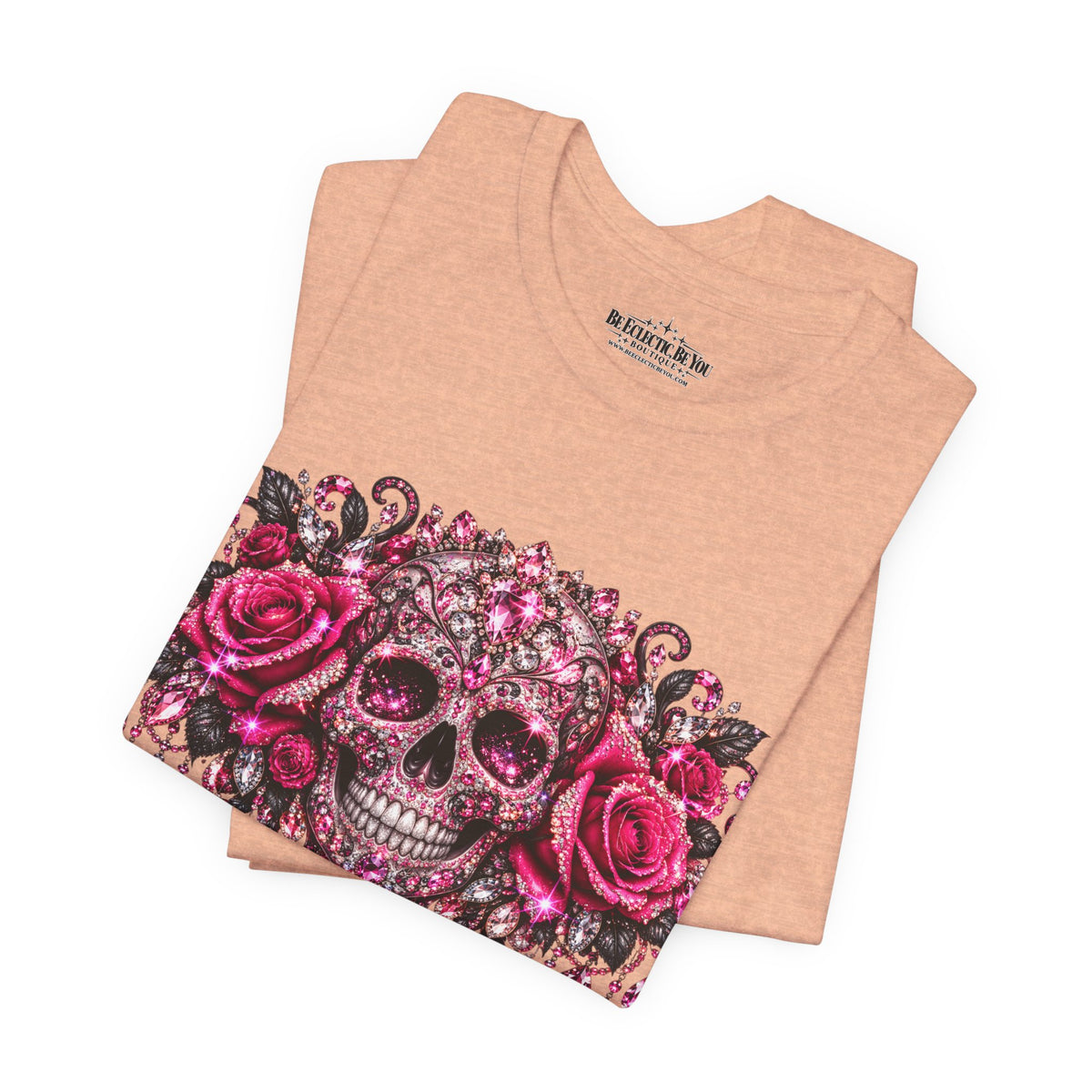 Sugar Skull Roses Gothic T-Shirt