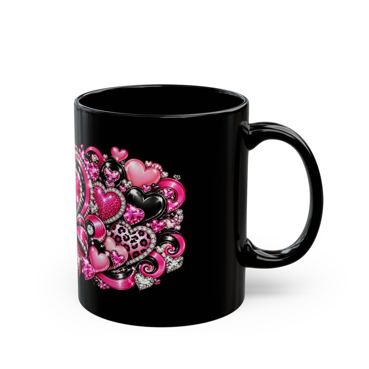 Pink Heart and Bow Valentine’s Day Mug