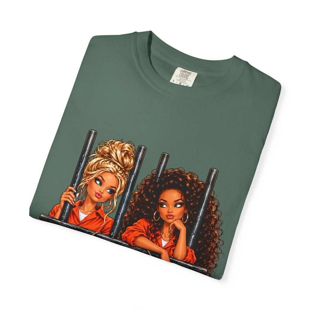 Prison BFFs Graphic T-Shirt — “Me and My Emergency Contact in the Same Emergency”