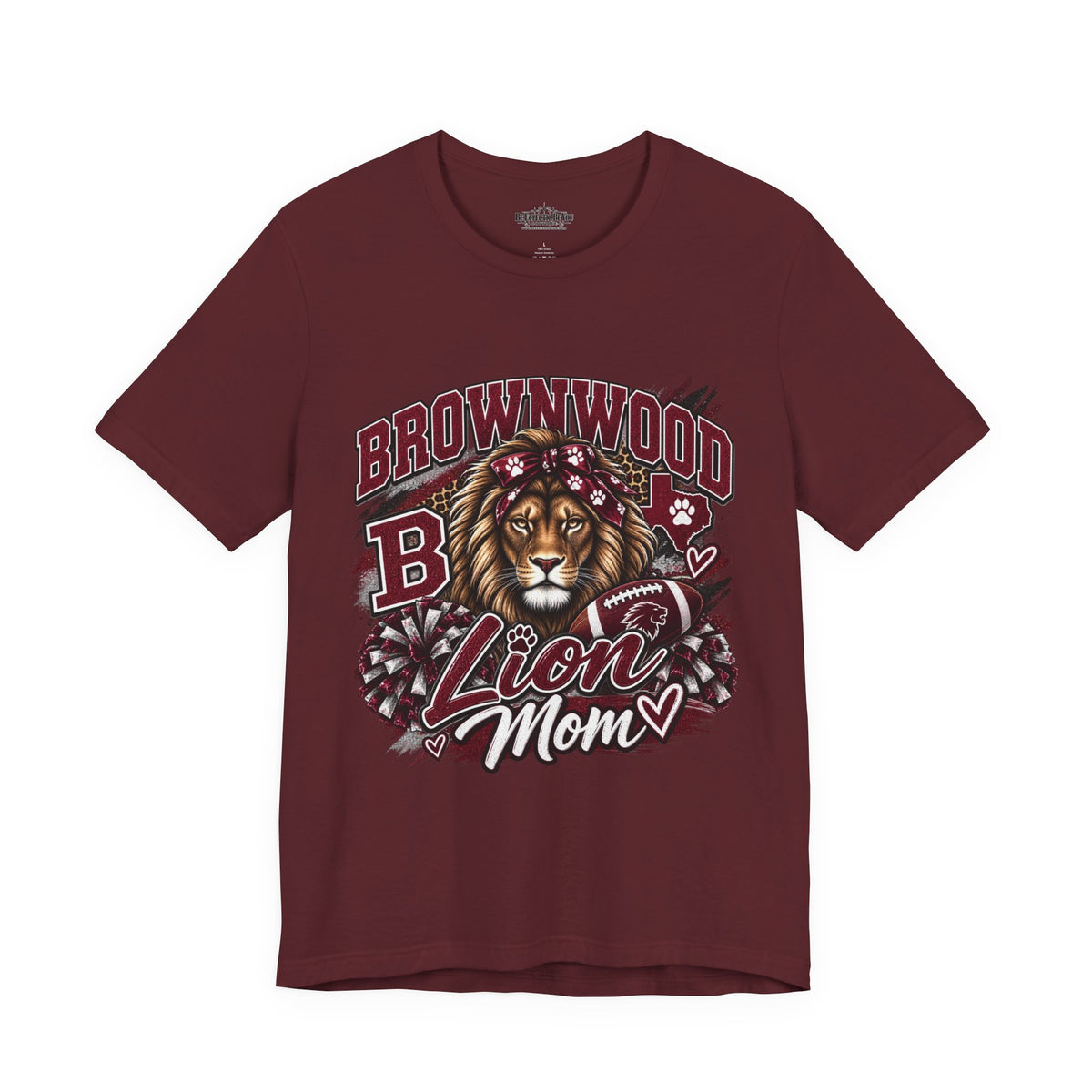 Brownwood B Lion Mom Graphic Tee