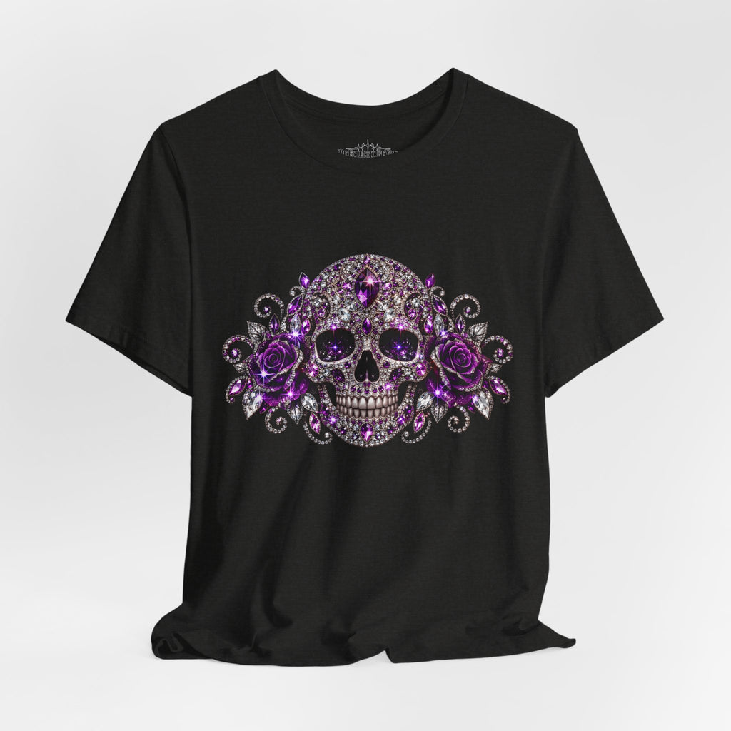 Gothic Purple Skull Tee