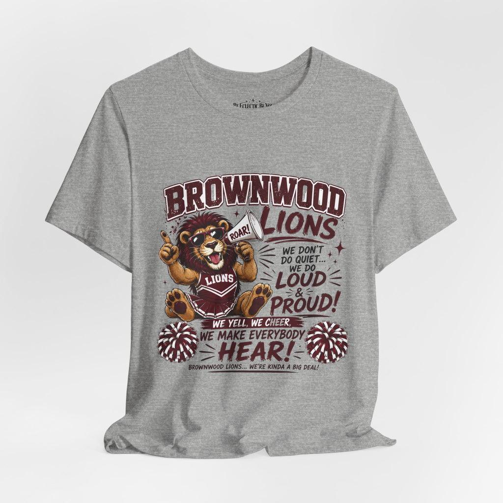 Brownwood Lions Team Spirit Cheer Jersey Tee