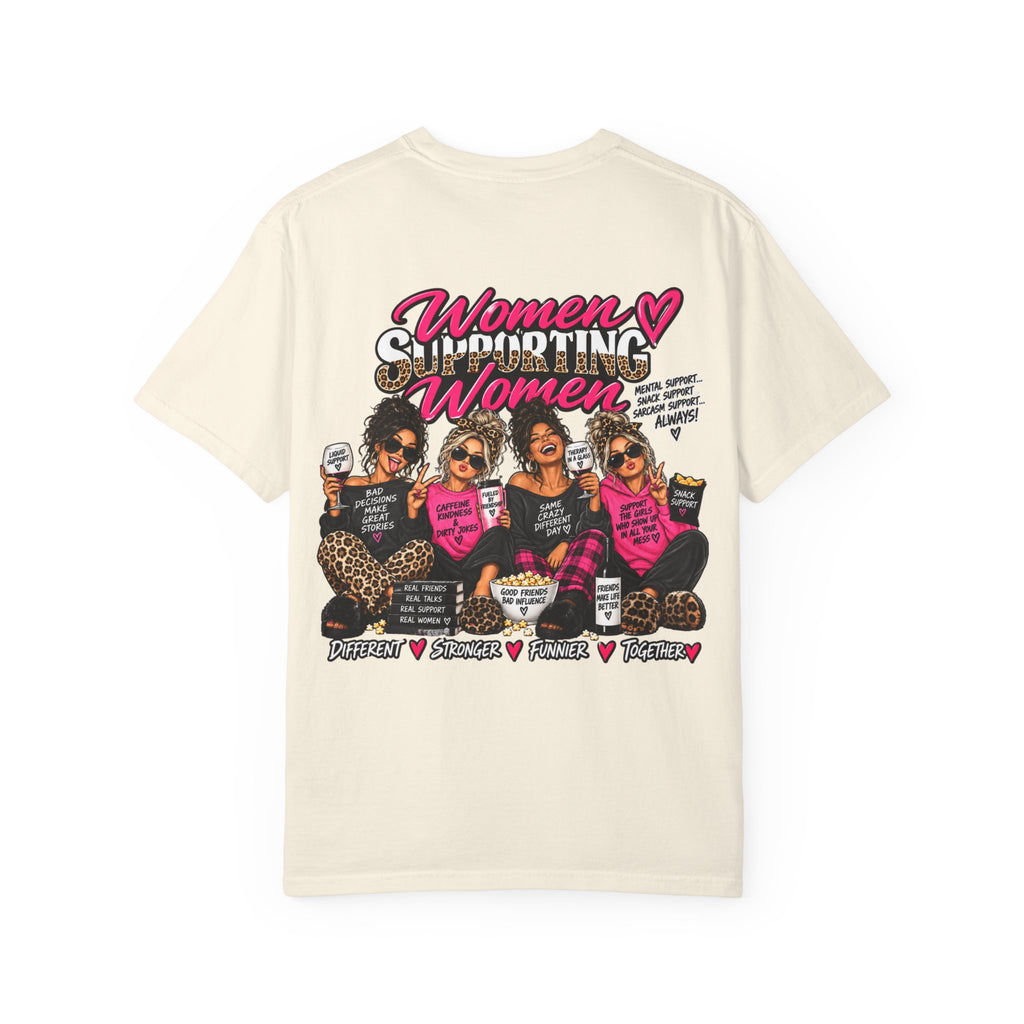 Women Supporting Women T-Shirt — Empowerment Graphic Tee (Breast Cancer Awareness)