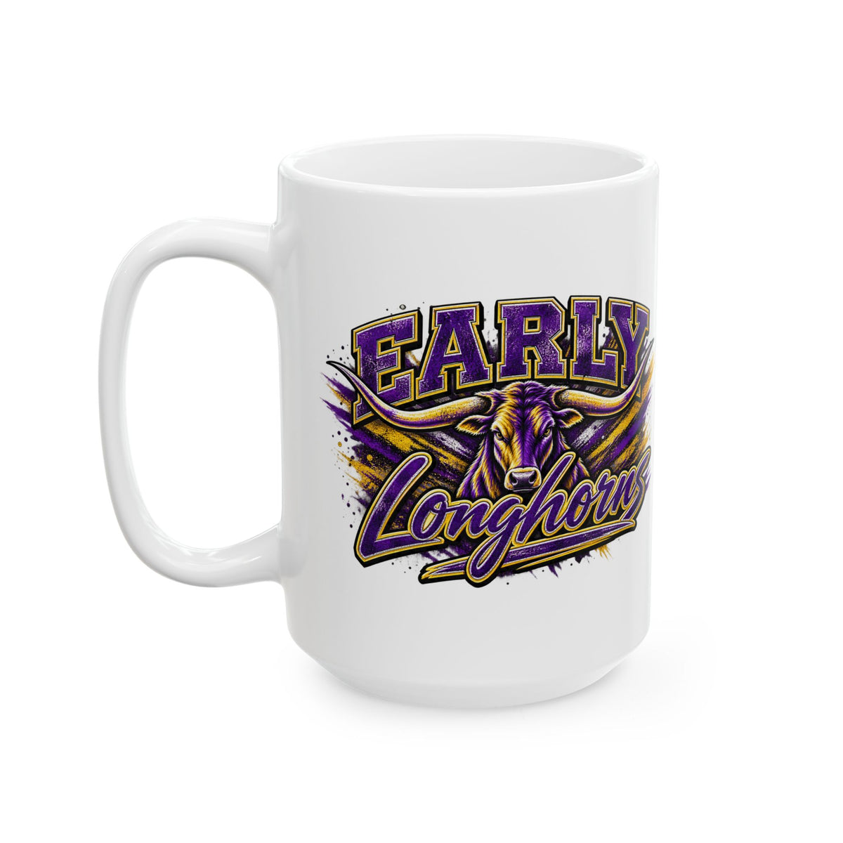 Early Longhorns Ceramic Mug, (11oz, 15oz)