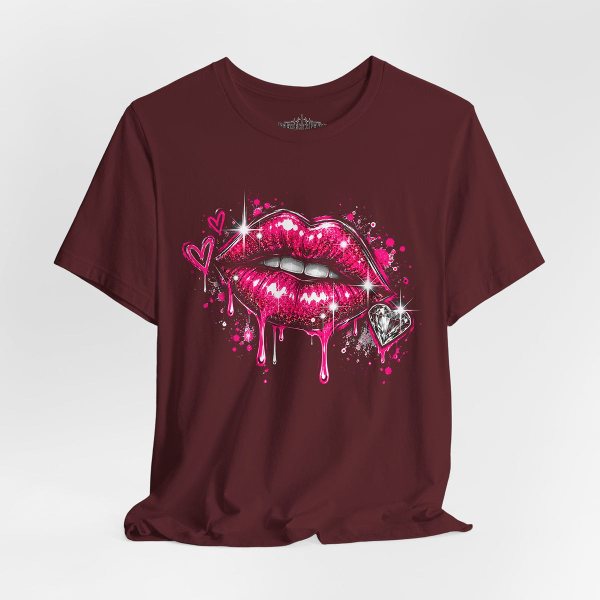 Kiss Lips Graphic Tee Sparkly