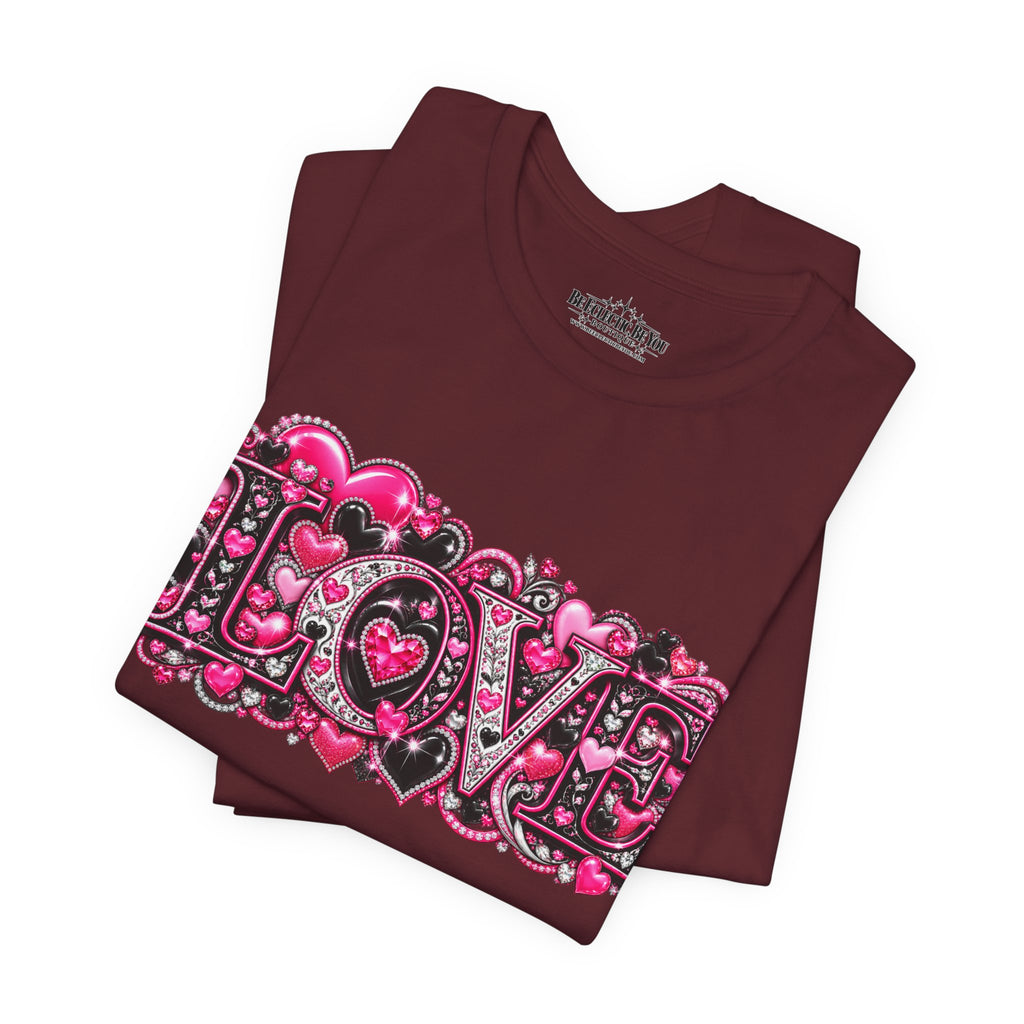 Love Graphic T-Shirt – Romantic Pink Valentine’s Day Tee