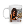 Ceramic Mug — "Don't Tell Someone I Said This When I'm Ready To Start Dating Again" Leopard Print Woman Coffee Cup