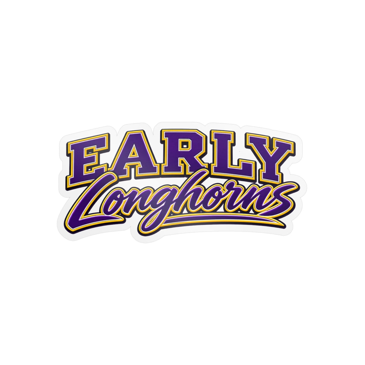 Early Longhorns School Spirit Sticker