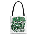 Bangs Dragons Cheer Tote Bag – Pom-Pom & Megaphone School Spirit Tote