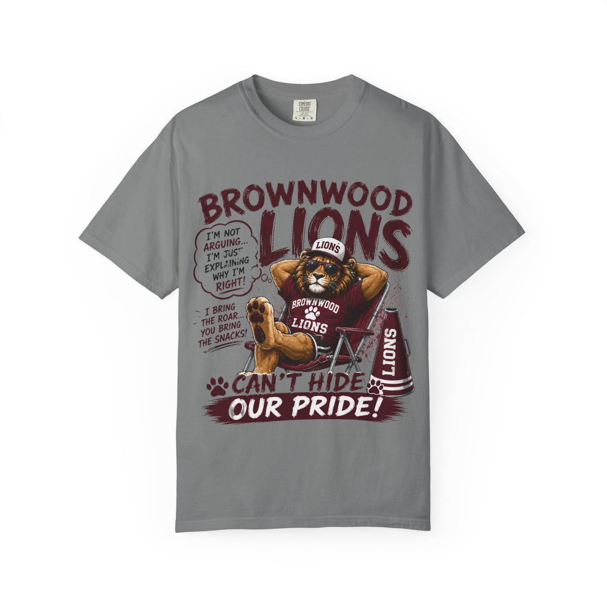 Brownwood Lions "Can't Hide Our Pride" T-Shirt