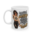 Sassy Black Woman Graphic Mug — "Some Days I Just Want To Be Left The Hell Alone" Ceramic Coffee Cup (11oz/15oz)