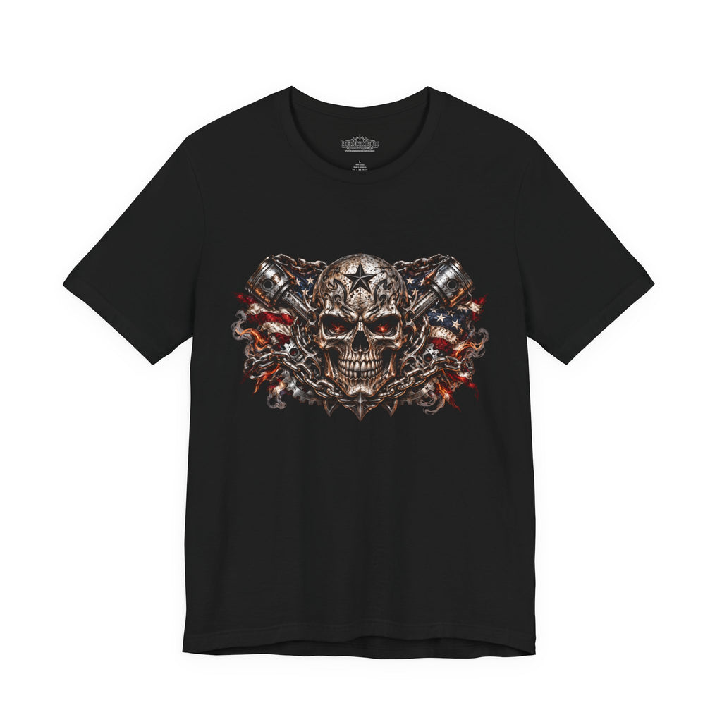 Skull and Chains Gothic Metal T-Shirt