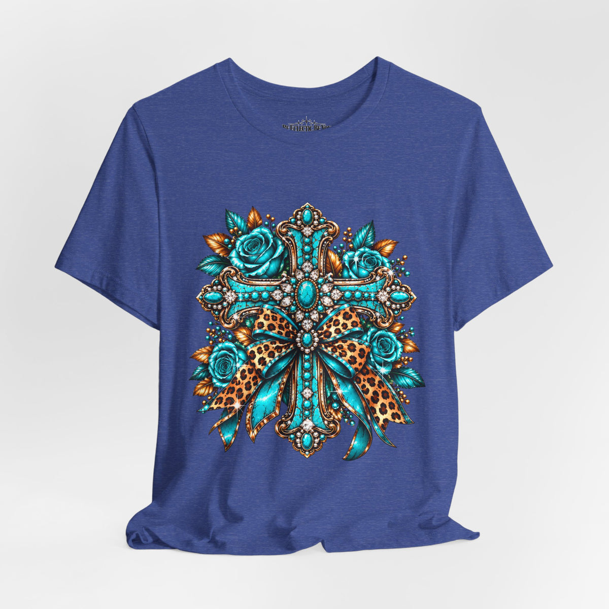 Bohemian Turquoise Floral Paisley T-Shirt