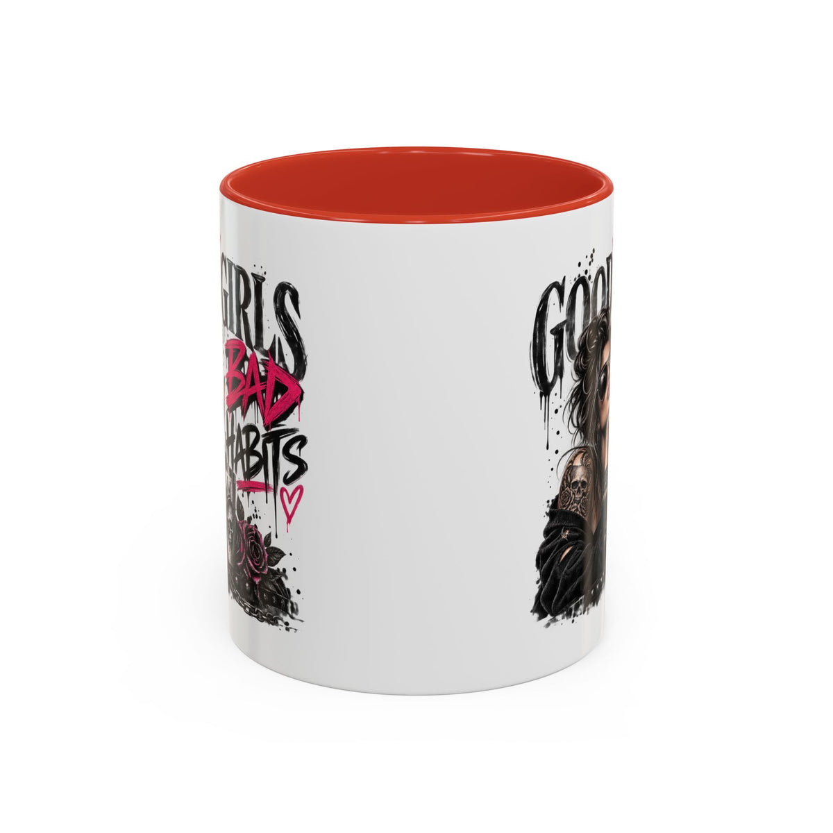 Good Girls Bad Habits Skull & Crown Mug