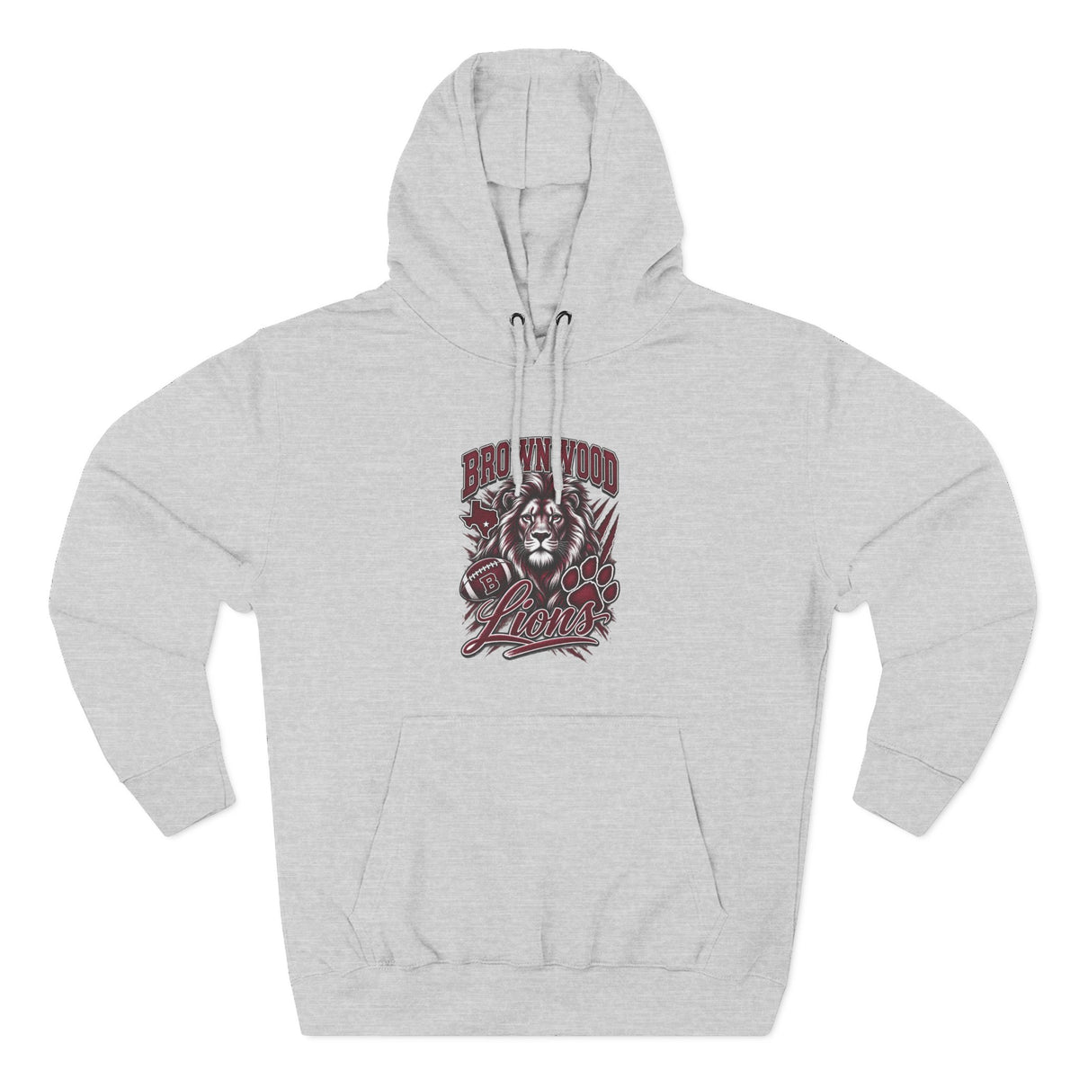 Brownwood Lions Three-Panel Fleece Hoodie