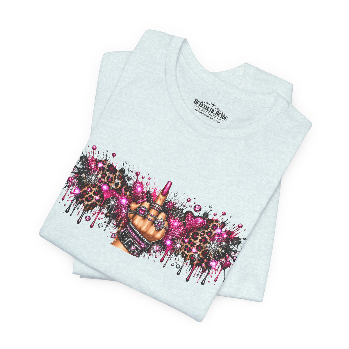 Colorful Rude Finger Graphic Tee