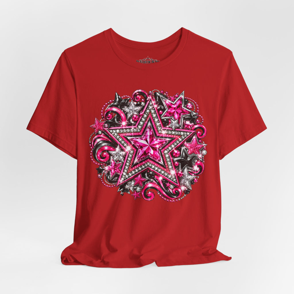 Pink Star Swirl Graphic Tee