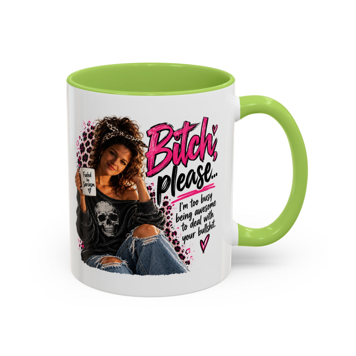 Accent Coffee Mug - "Bitch Please" Funny Sassy Woman Graphic Mug (11/15oz)
