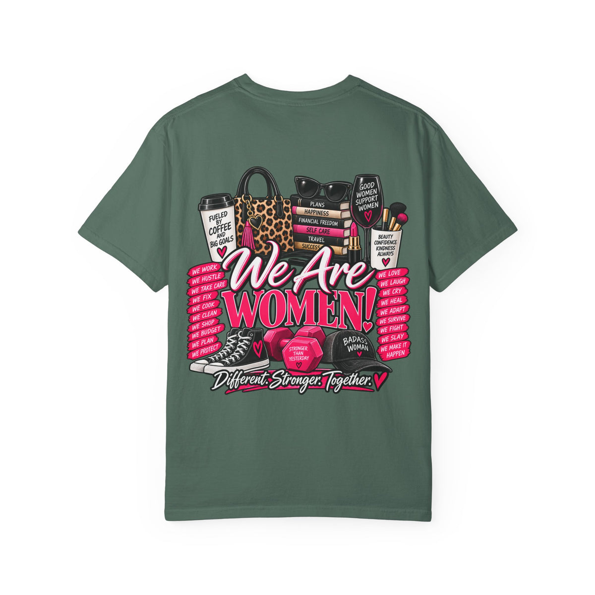 We Are Women Graphic T-Shirt — Empowerment Pink Fitness & Everyday Tee