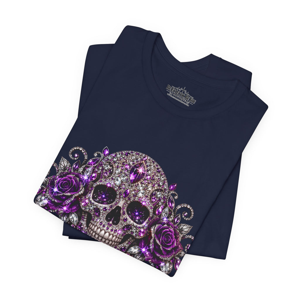 Gothic Purple Skull Tee