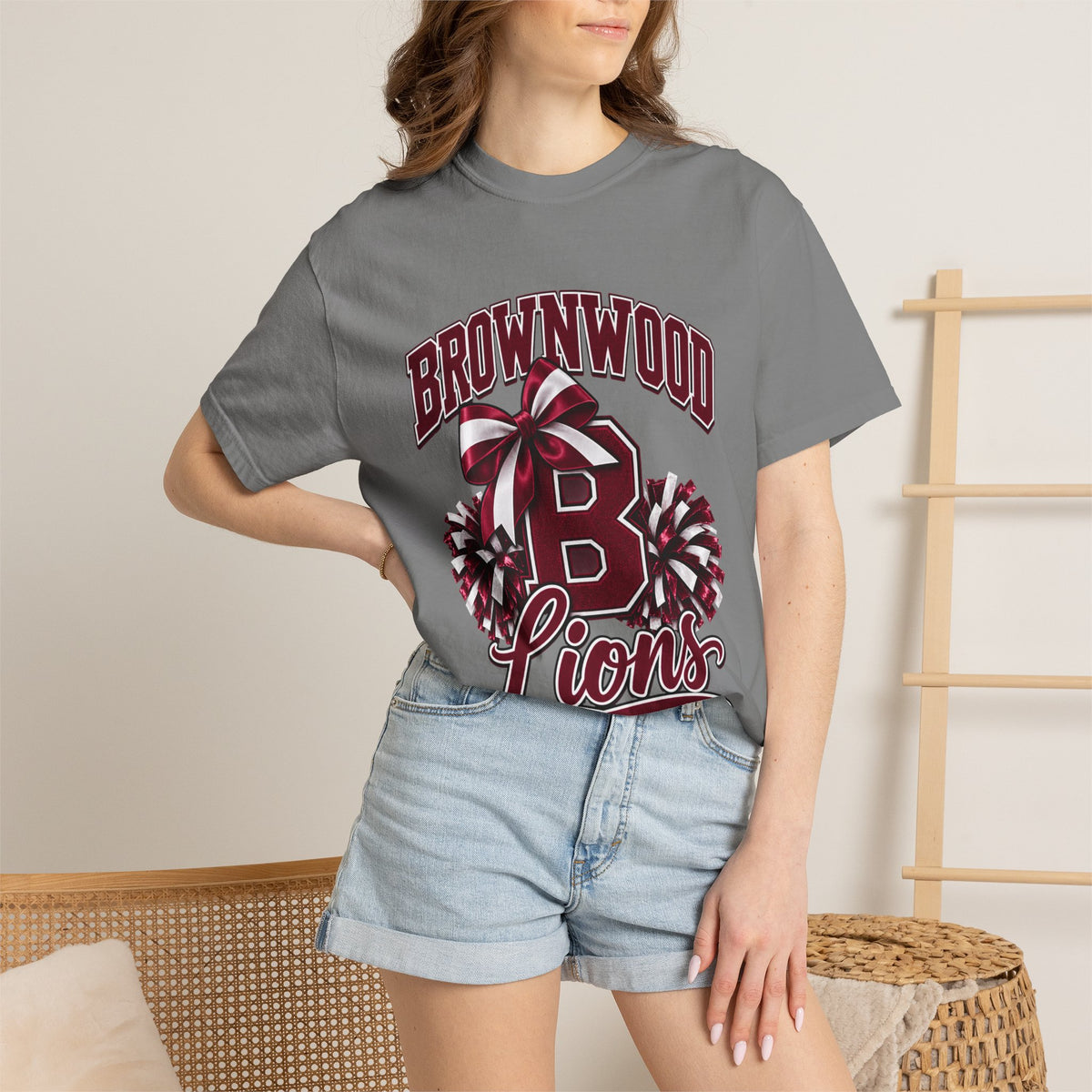 Brownwood Lions Cheer Graphic T-Shirt