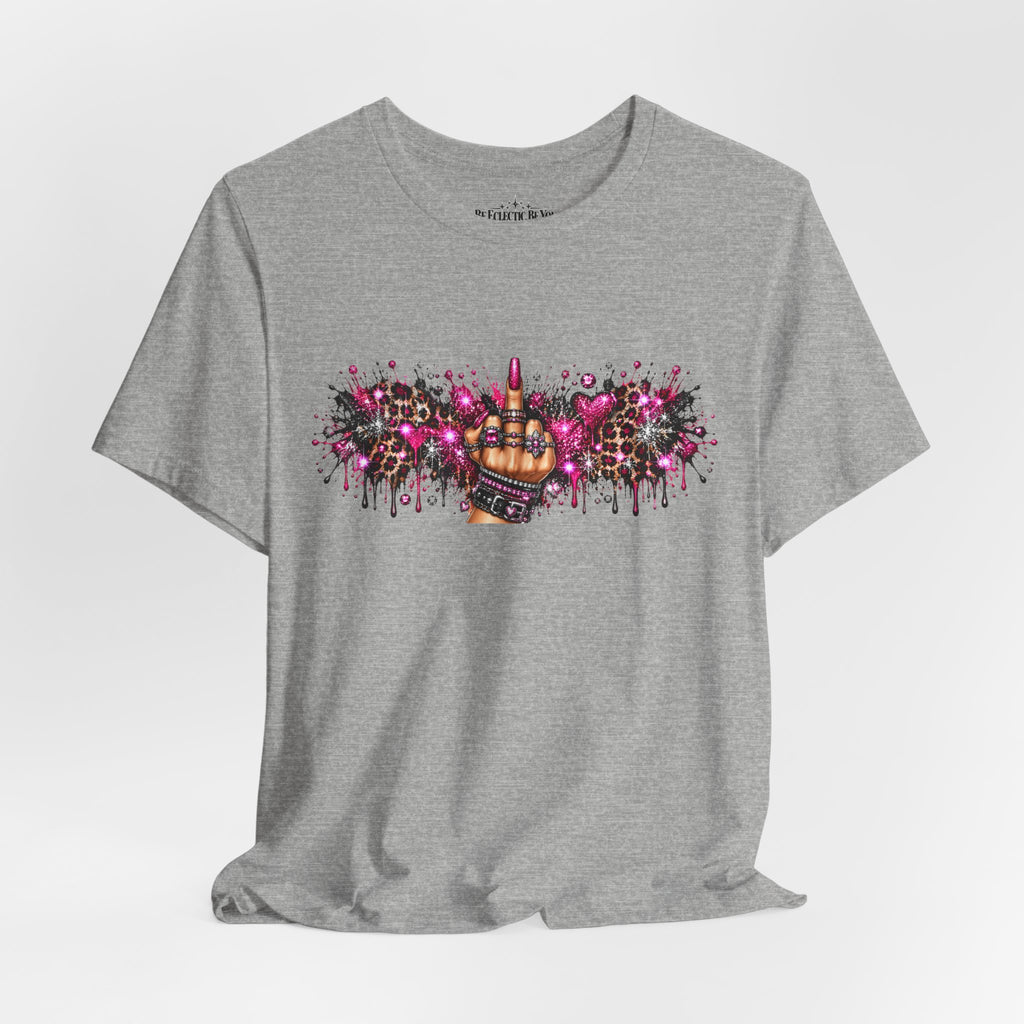 Colorful Rude Finger Graphic Tee