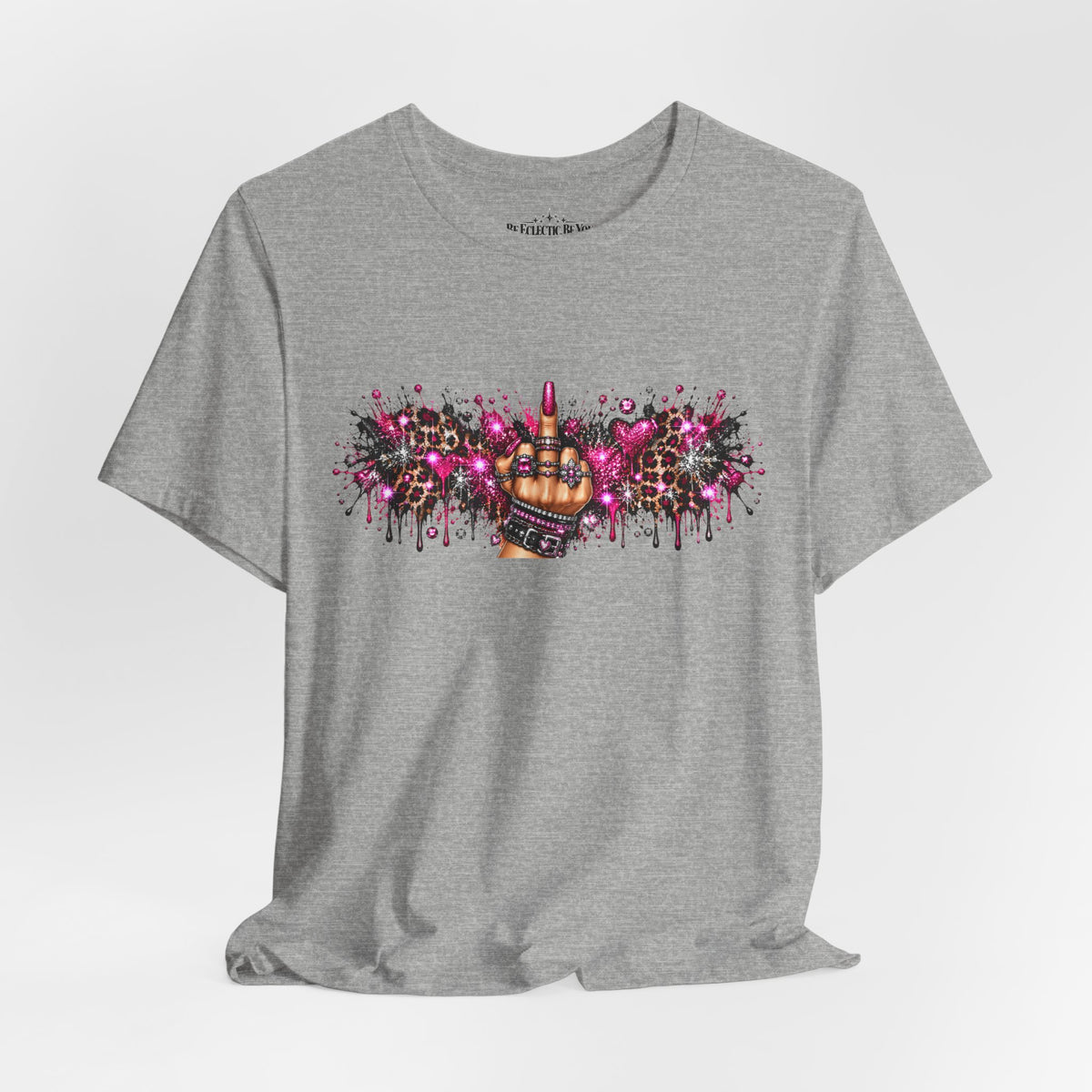 Colorful Rude Finger Graphic Tee