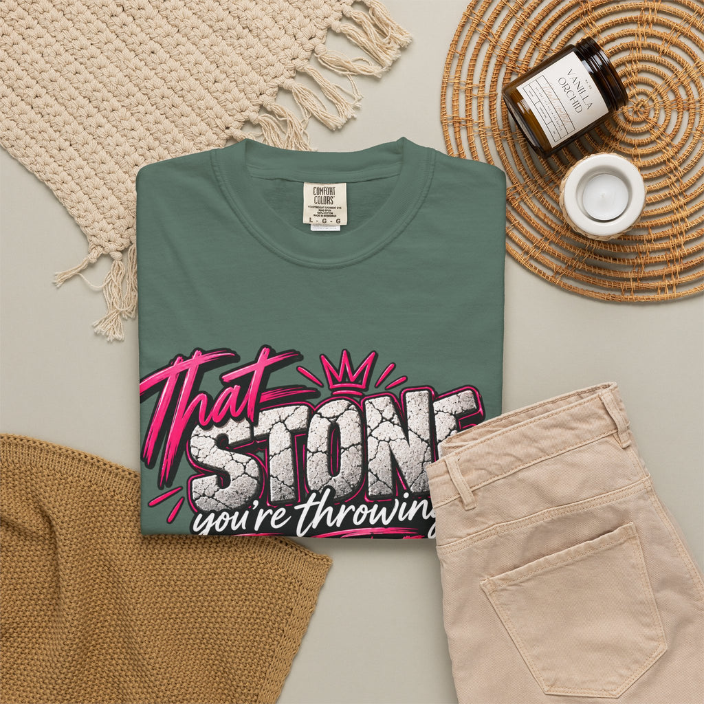 That Stone You're Throwing Tee — Funny Personalized Brick Quote T-Shirt