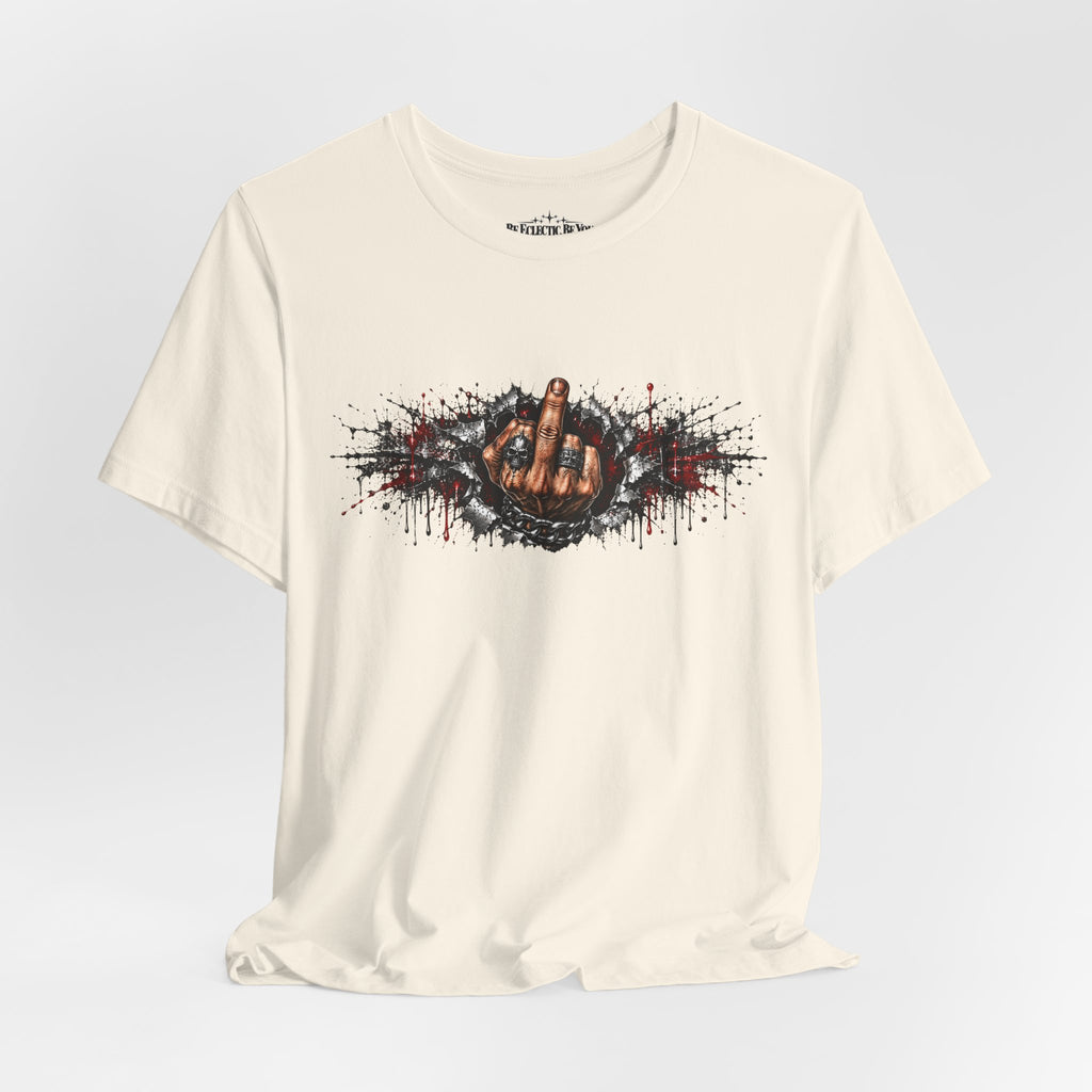 Rock On Hand Gesture Graphic T-Shirt