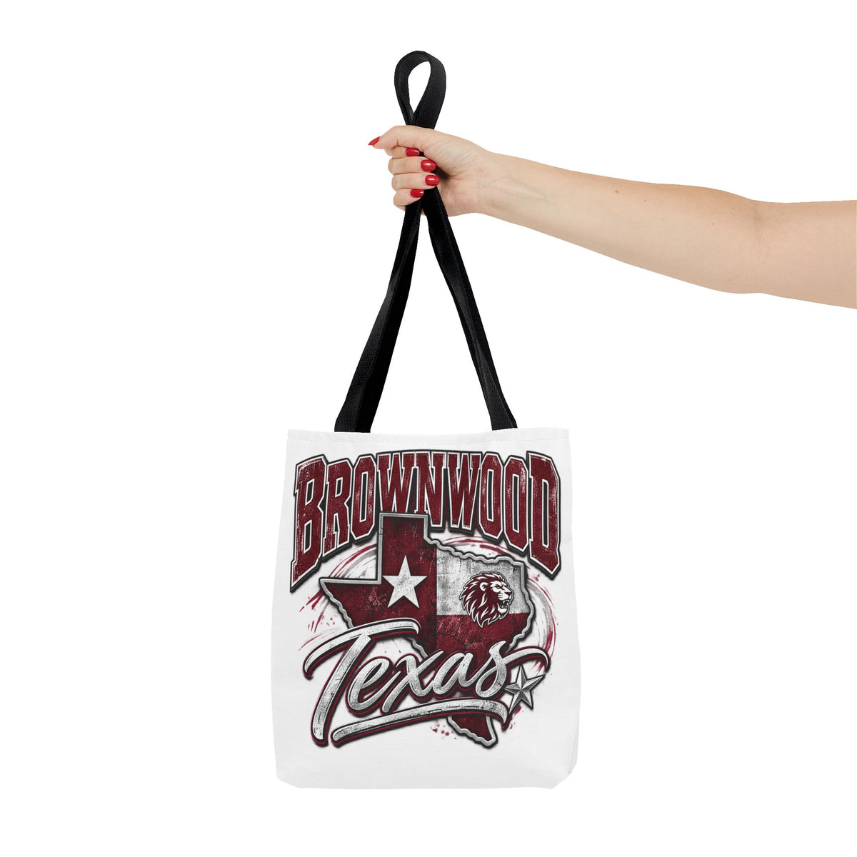 Brownwood Texas Tote Bag – Vintage State Pride AOP Canvas Tote