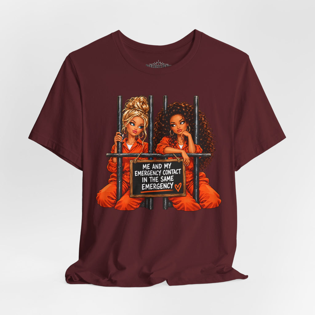 Emergency Contact Friendship Graphic Tee
