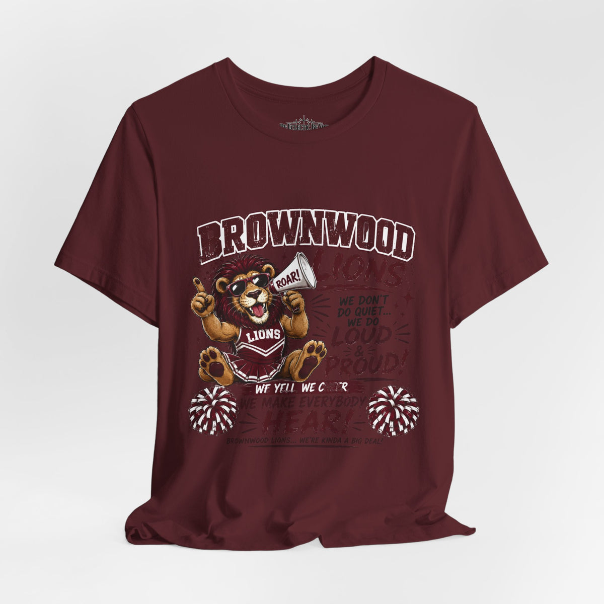 Brownwood Lions Team Spirit Cheer Jersey Tee