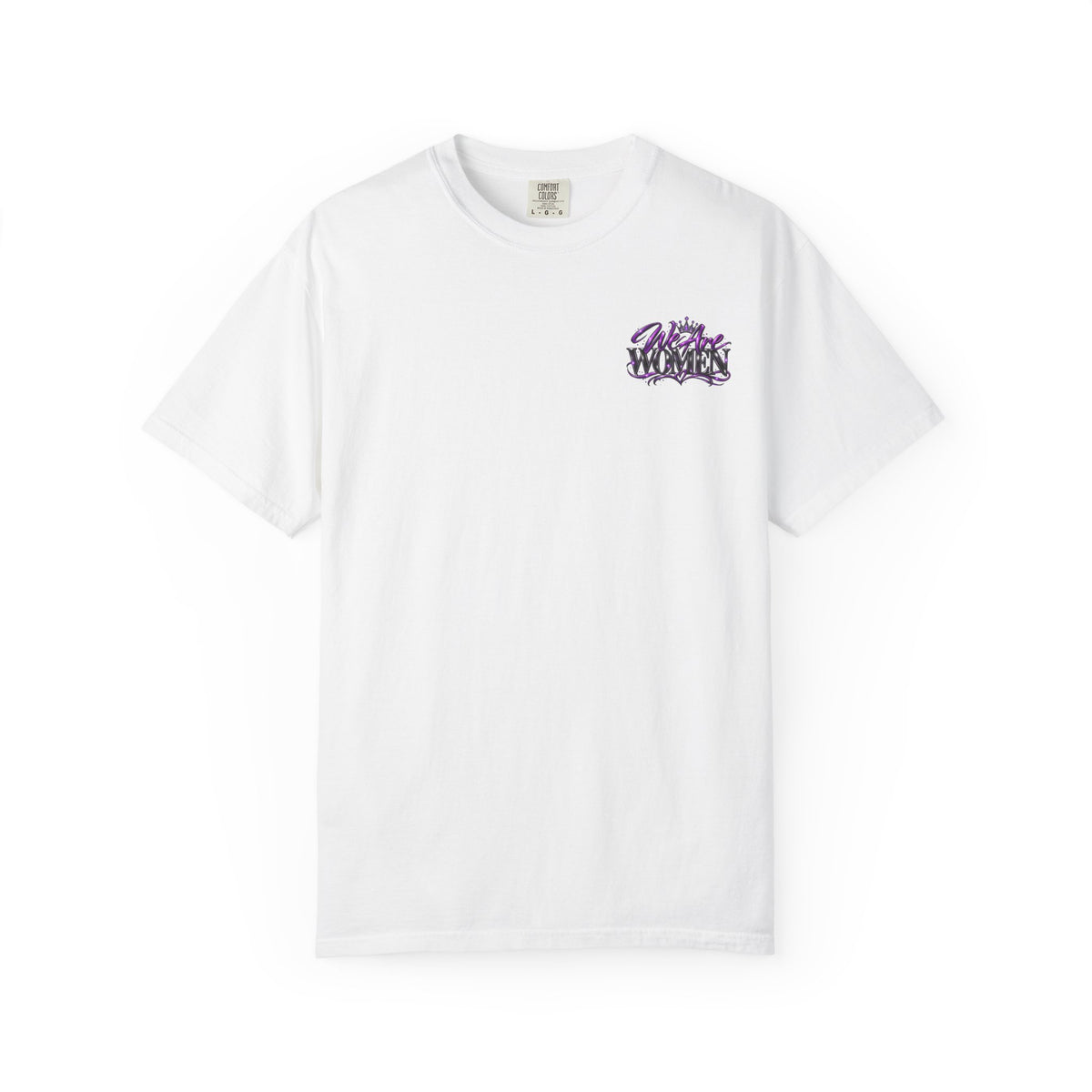 Unapologetically Women T-Shirt — Empowerment Graphic Tee with Crown, Books & Fashion Illustration