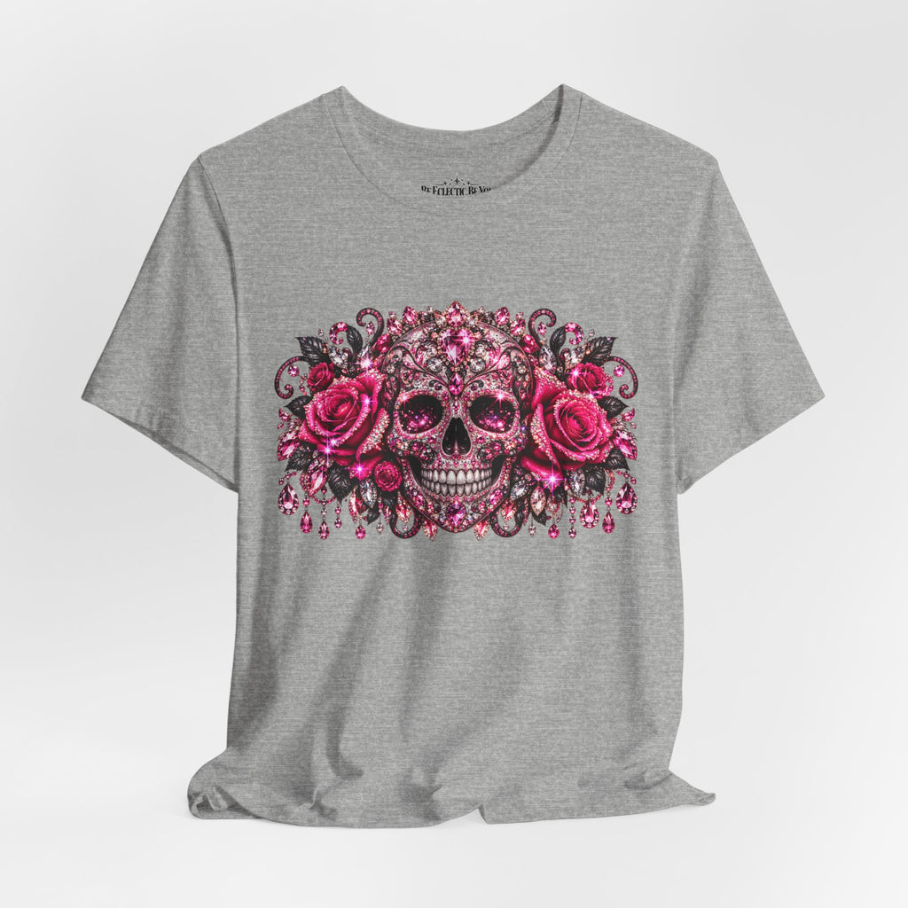 Sugar Skull Roses Gothic T-Shirt