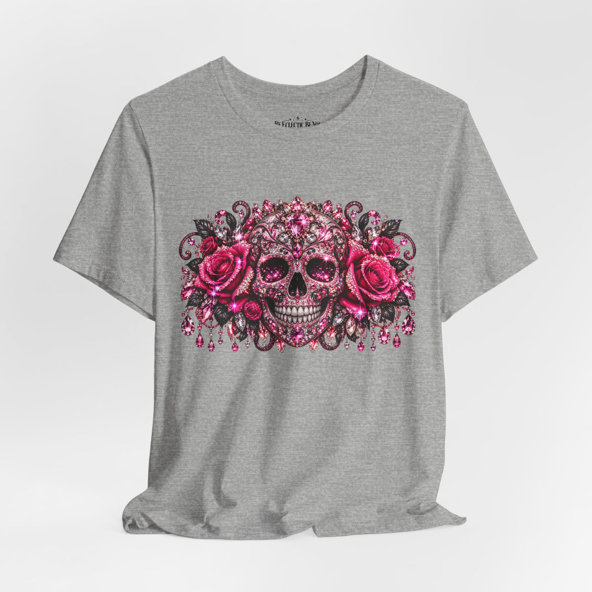 Sugar Skull Roses Gothic T-Shirt
